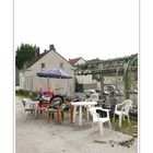 Chairs socializing (looking down on Kaiserstraße).