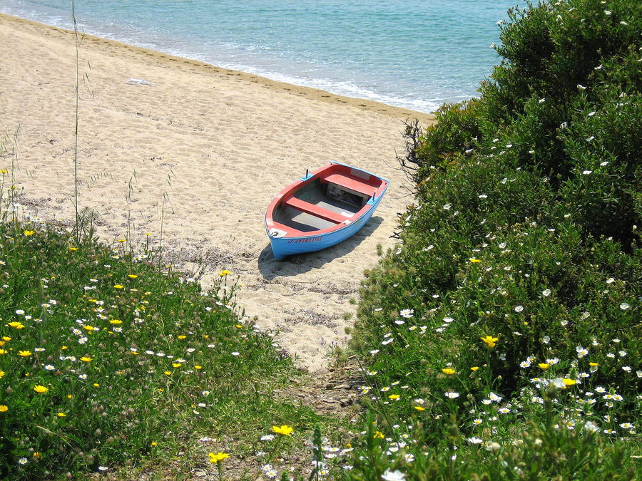 Chalkidiki: Einsames Boot