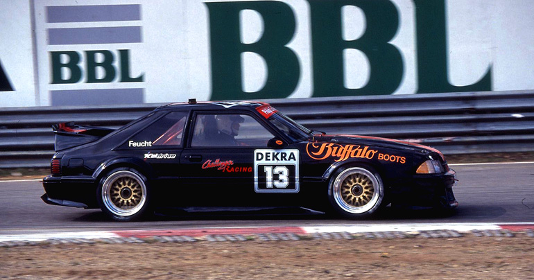 Challenger-Ford mit Jürgen Feucht am Steuer.DTM 1991 Zolder/B