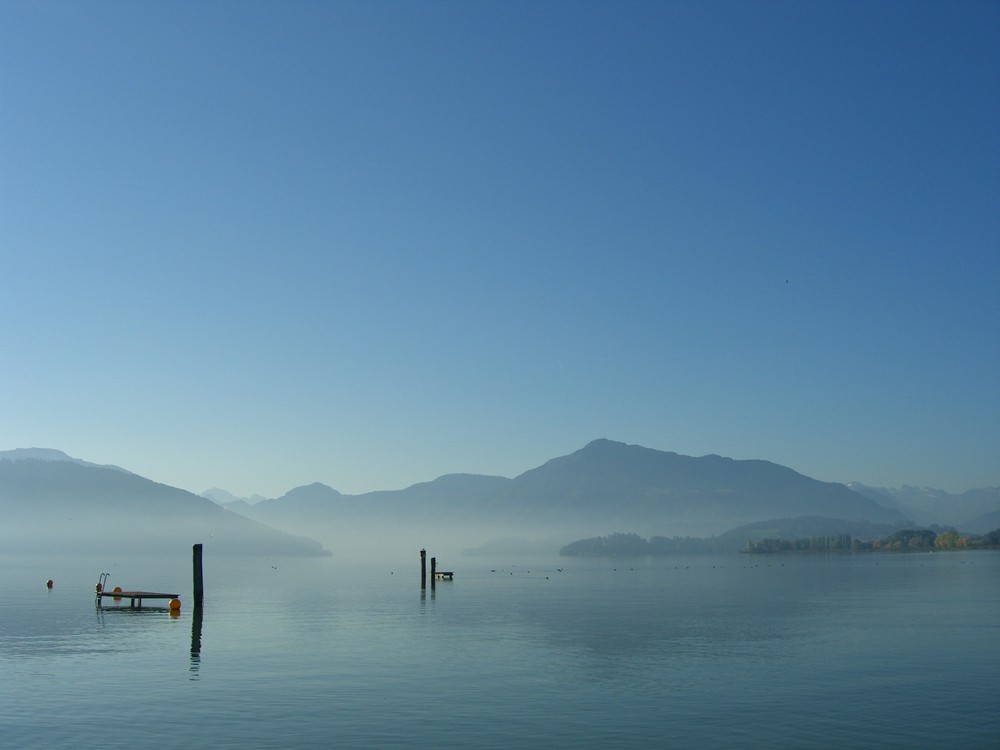 cham am See blick uf d Rigi