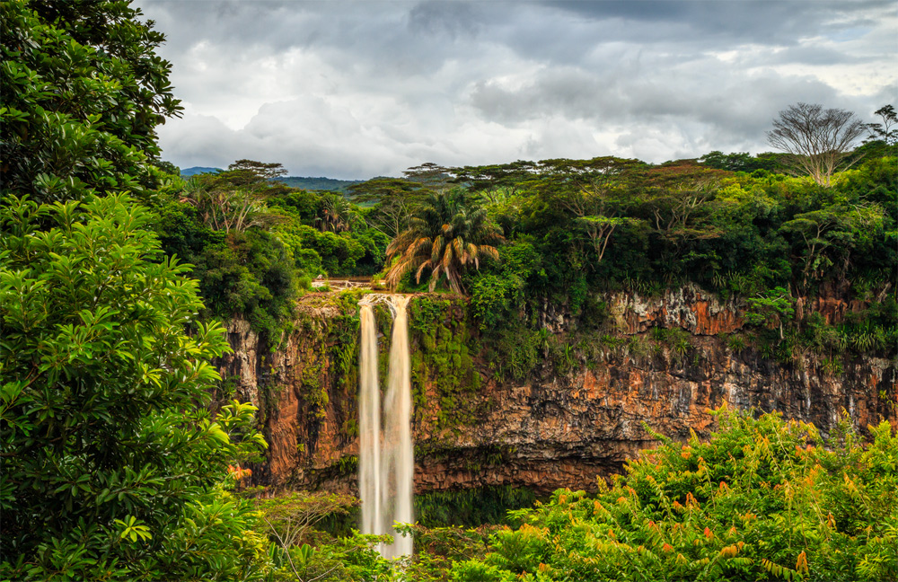 chamarel waterfall