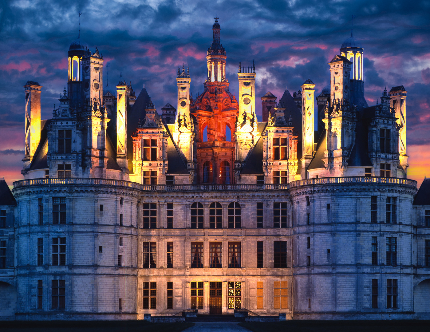 Chambord Foto & Bild architektur, architektur bei nacht, color Bilder