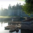 Chambord (Frankreich) im morgendlichen Gegenlicht