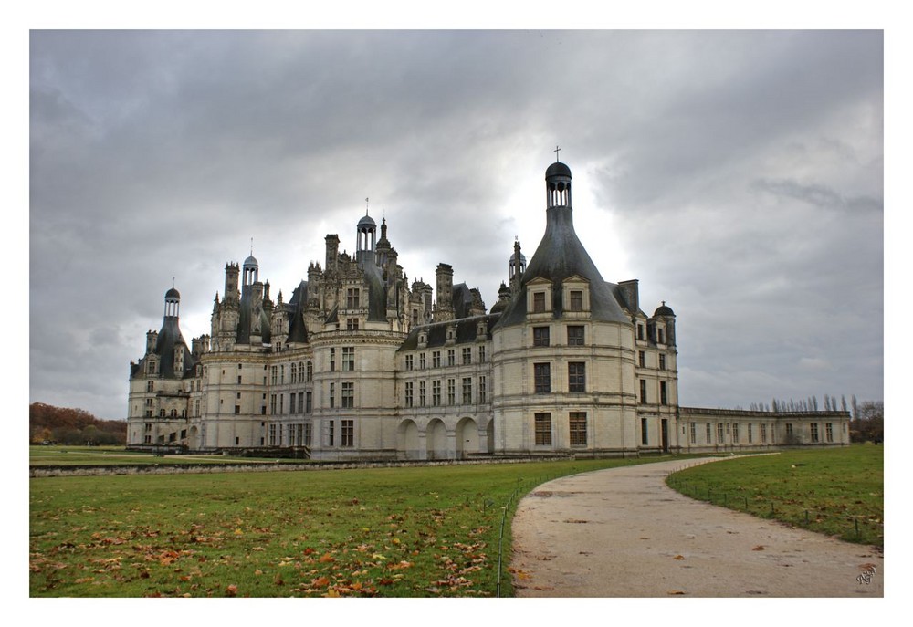 Chambord....... sous le ciel gris