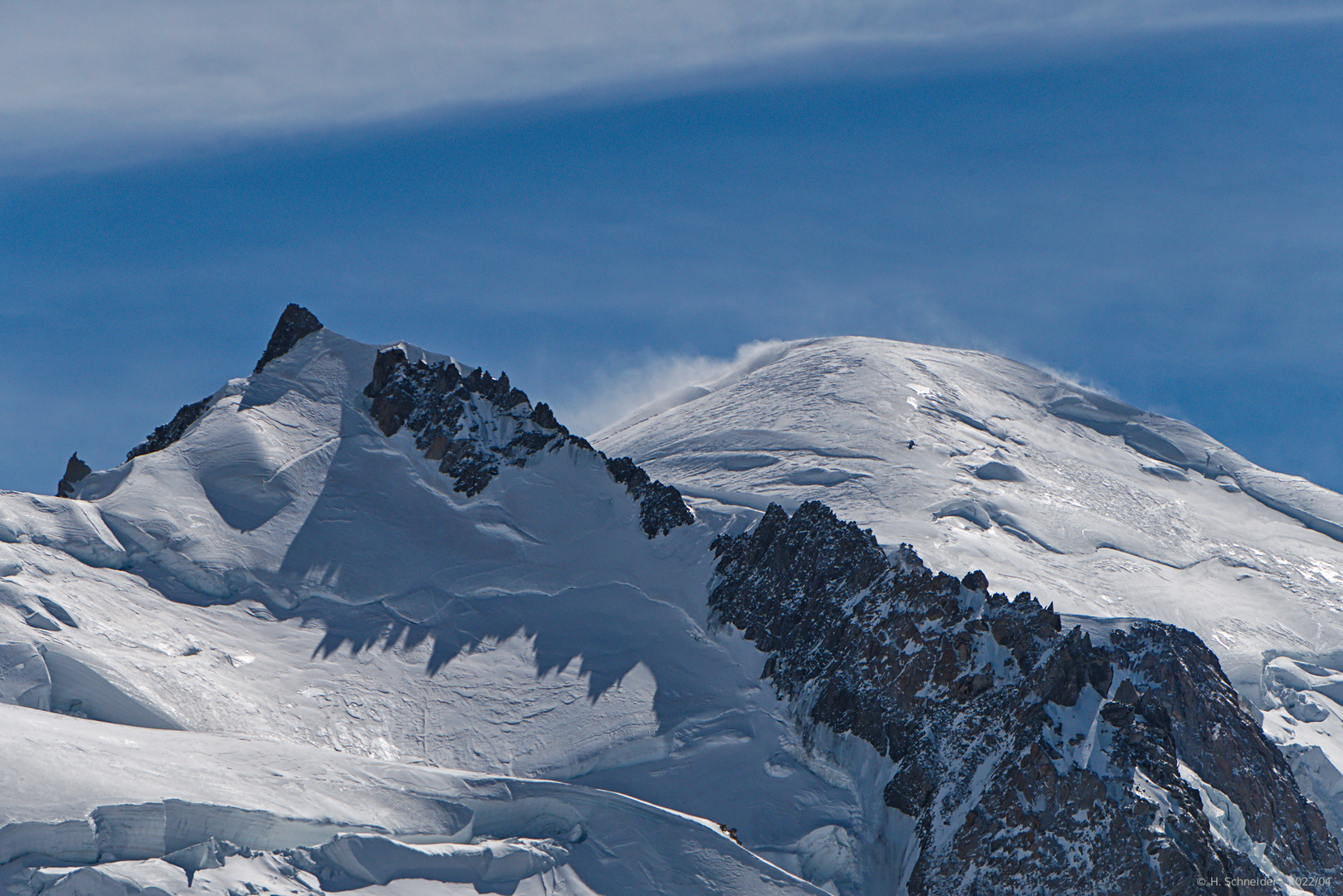 Chamonix-Mont-Blanc - Blick auf den Mont Blanc