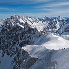 Chamonix-Mont-Blanc - Panoramablick am Aiguille du Midi