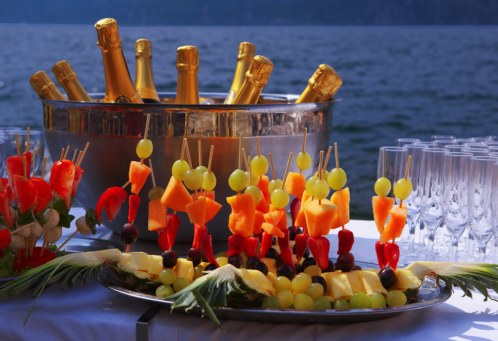 Champagner am Gardasee