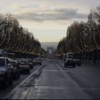 Champs Elysees in der Dämmerung