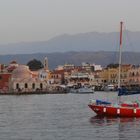 Chania Hafen am Abend