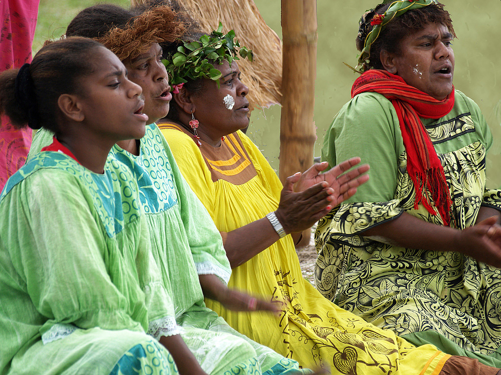Chanteuses d’un groupe folklorique à l’Île des Pins