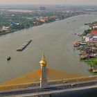 Chao Phraya River-crossing bridge in Nonthaburi