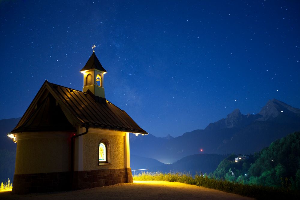 Chapel at night