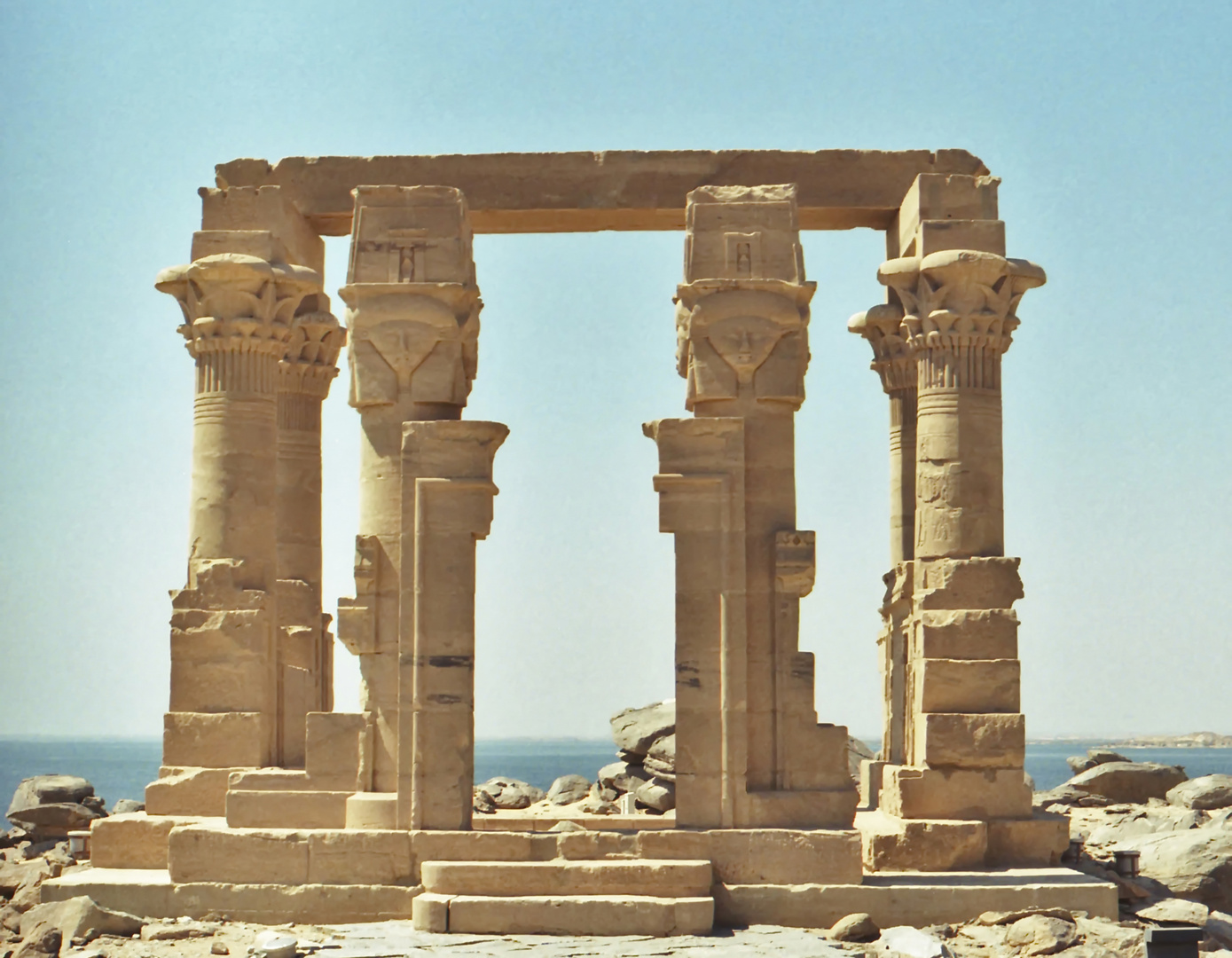 Chapel of the goddess Hathor temple at Kalabsha. Lake Nasser. Egypt.