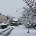 CHAPONNAY (Rhône) - France - sous la neige