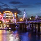 Charing Cross und Golden Jubilee Bridges / Hungerford Bridge