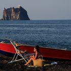 Charlando en la playa