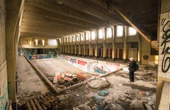 Charleroi - Couillet - Route de Châtelet - Sale des Fêtess-Piscine abandonné - 10