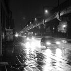 Charleroi im Regen bei Nacht 2