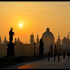 Charles bridge at dawn