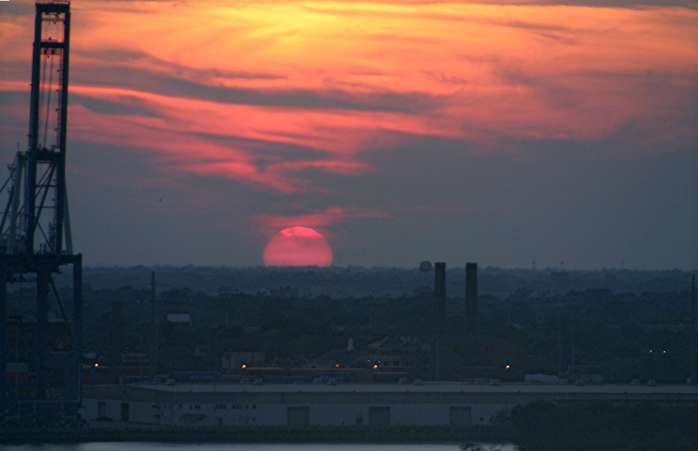 Charleston sun set