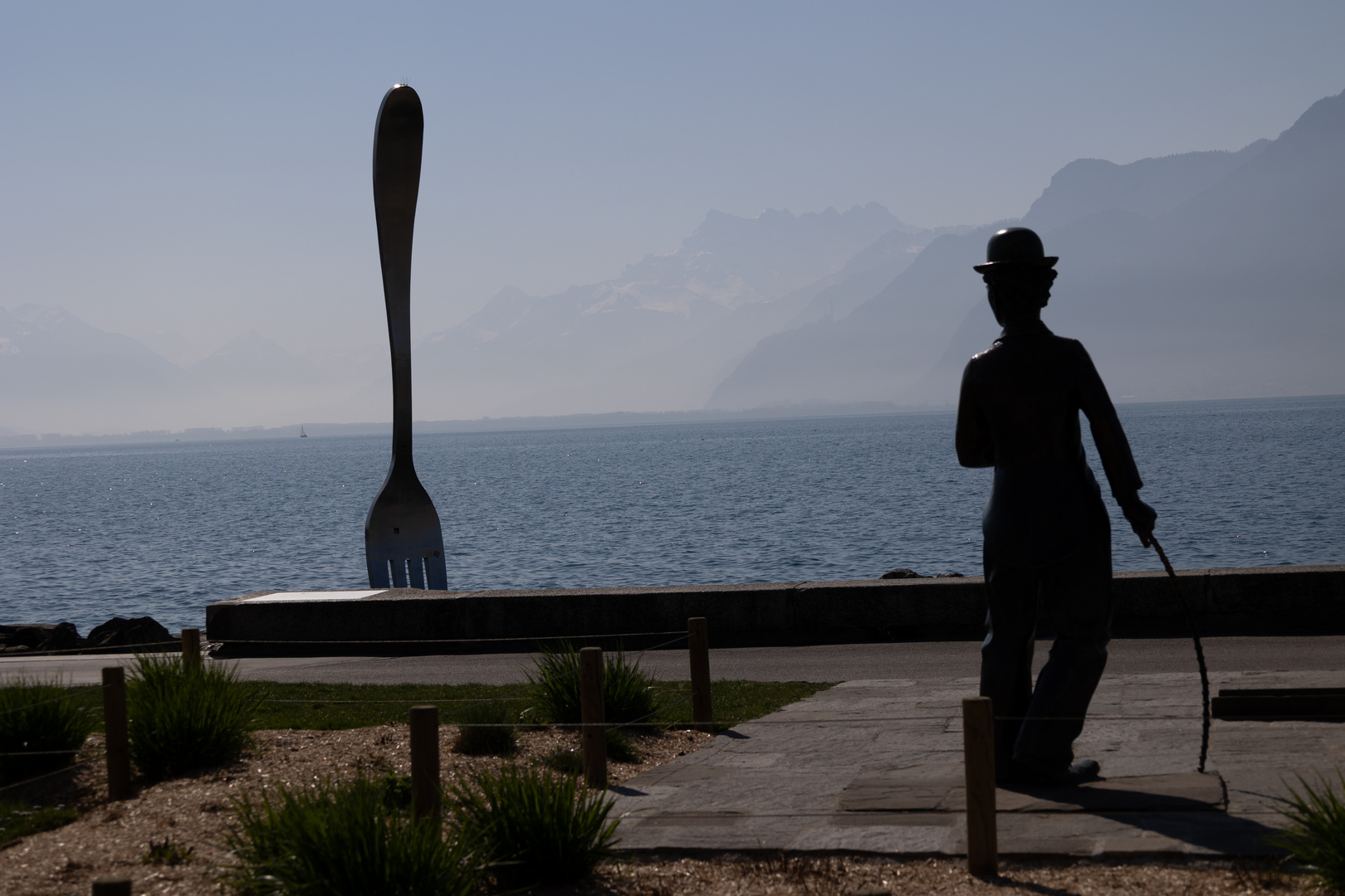 CHARLIE CHAPLIN IN CORSIER / VEVEY - Montreux Riviera