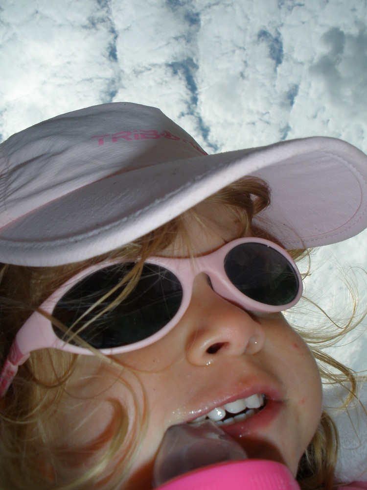 Charlotte à la plage