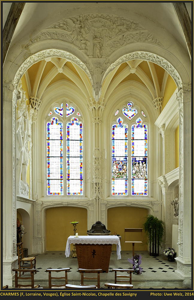 CHARMES (Vosges), Chapelle des Savigny (Chapelle St-Hubert) der Pfarrkirche St-Nicolas