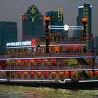 Charming night view on the Huangpu River