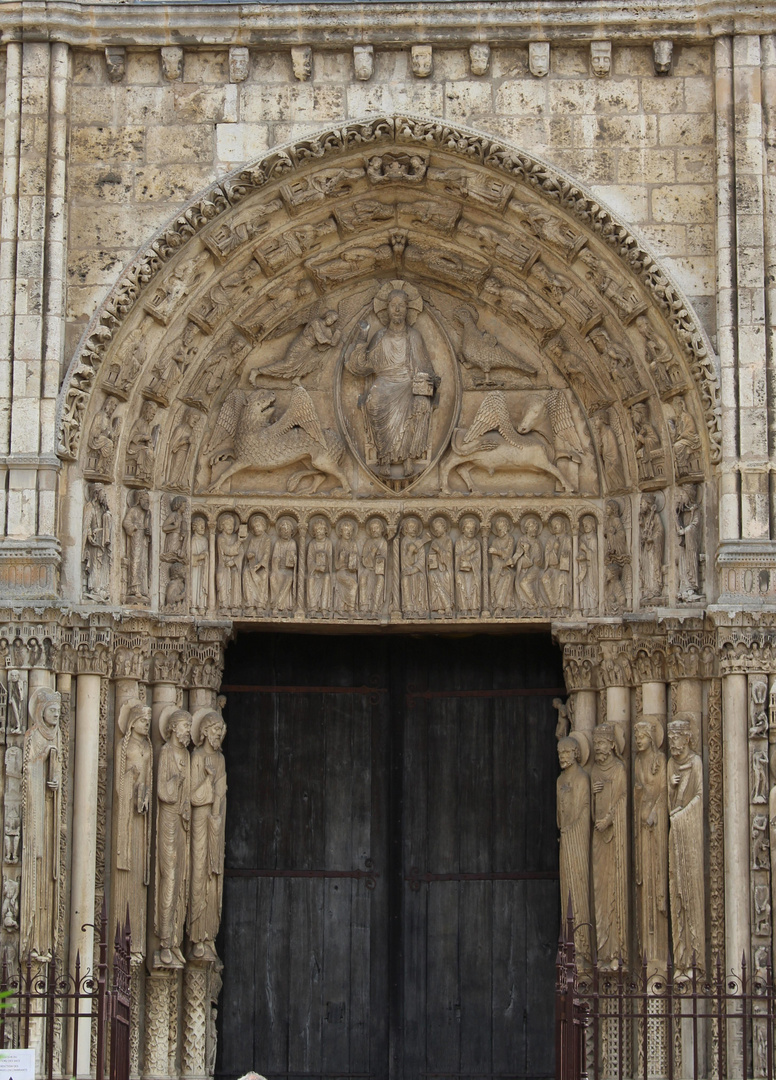 Chartres, Kathedrale Notre Dame, Portal-Tympanon