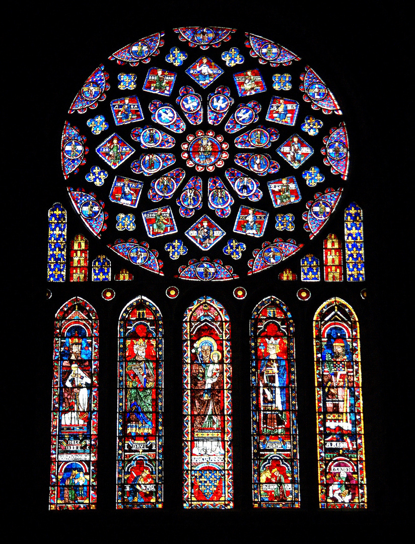 Chartres - Kirchenfenster 3