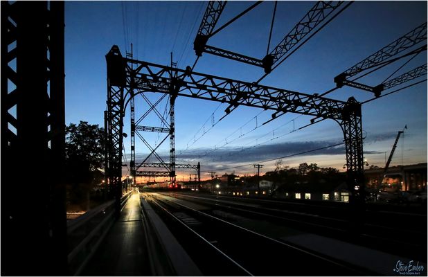 Chasing an Autumn Sunset toward Grand Central - A New Haven Line Moment
