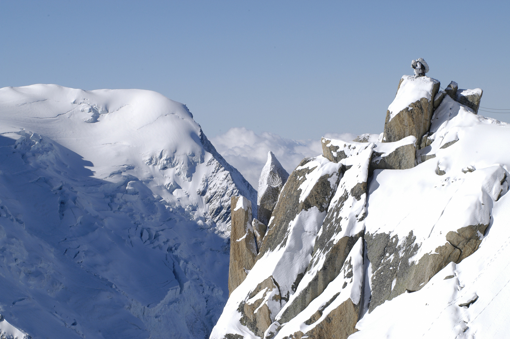 Chasseur alpin dans son milieu