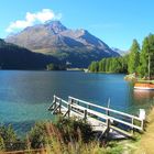 Chastè mit dem "Beschützer" des Oberengadins, dem Piz la Margna