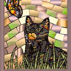 chat mosaique 