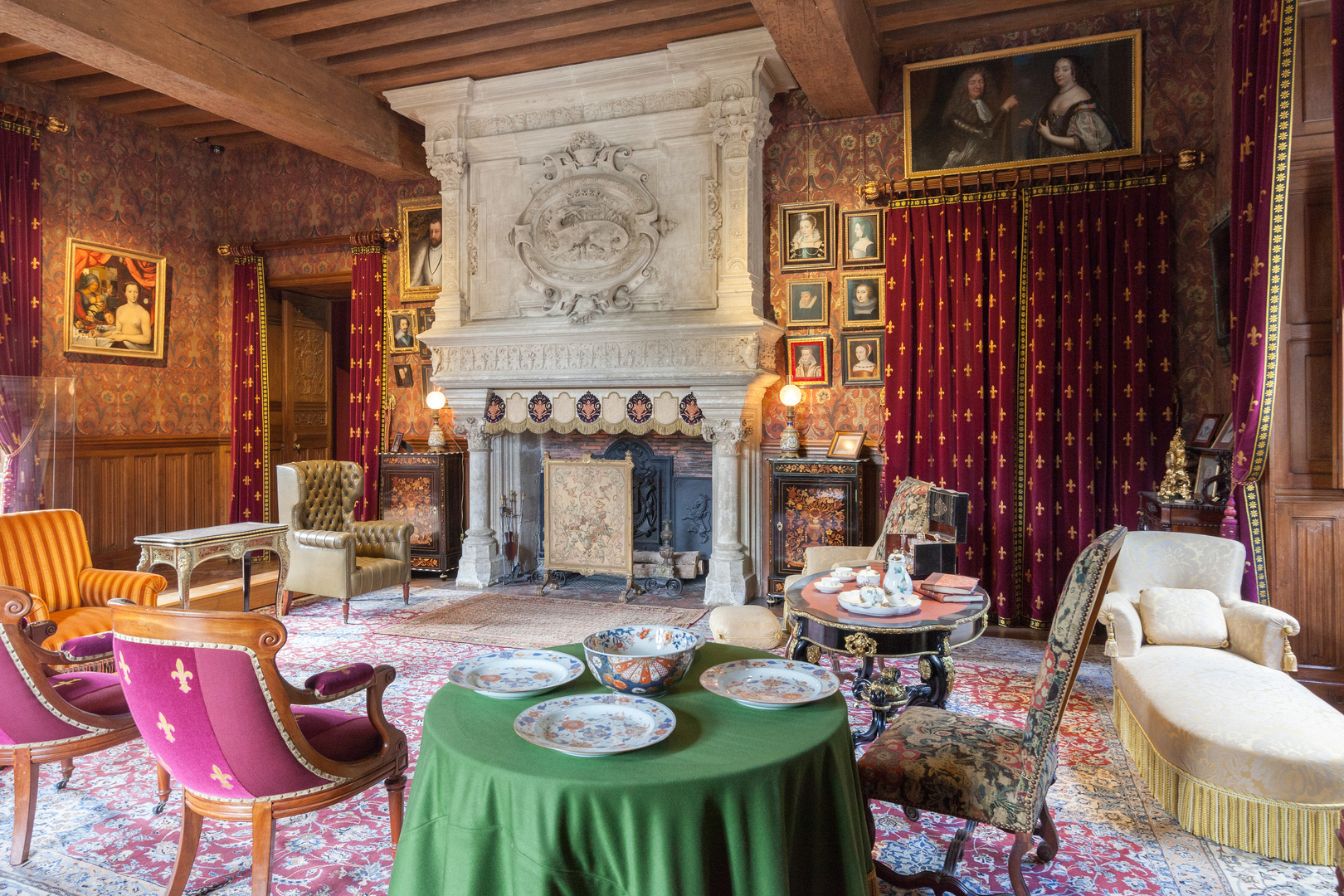 Chateau Azay-le-Rideau, Inneneinrichtung