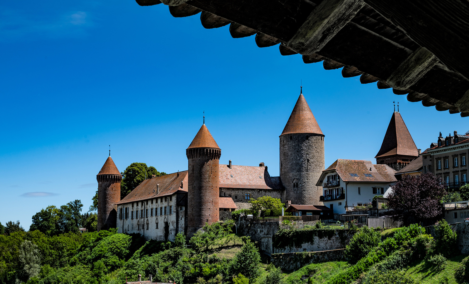 Chateau de Chanaux in Estavayer le Lac am Neuenburgersee