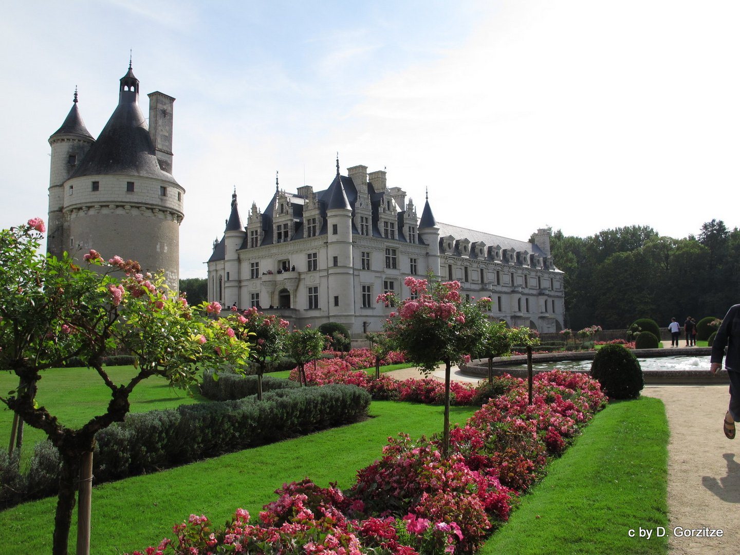 Chateau de Chenoncau, Gartenseite !