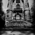 Chateau de la Reine Blanche en noir et blanc