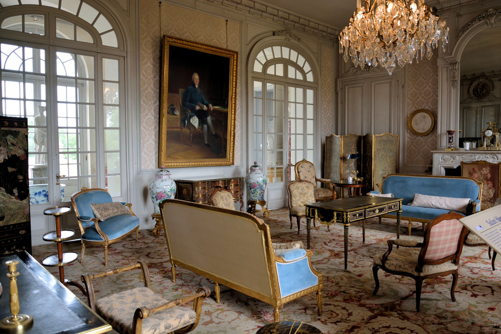 CHATEAU DE VALANCAY- Salon bleu