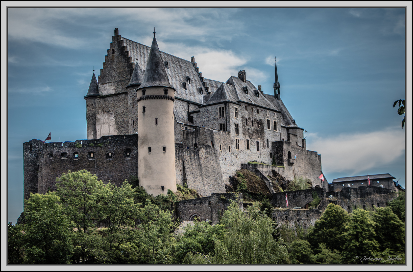 Chateau de Vianden am Abend