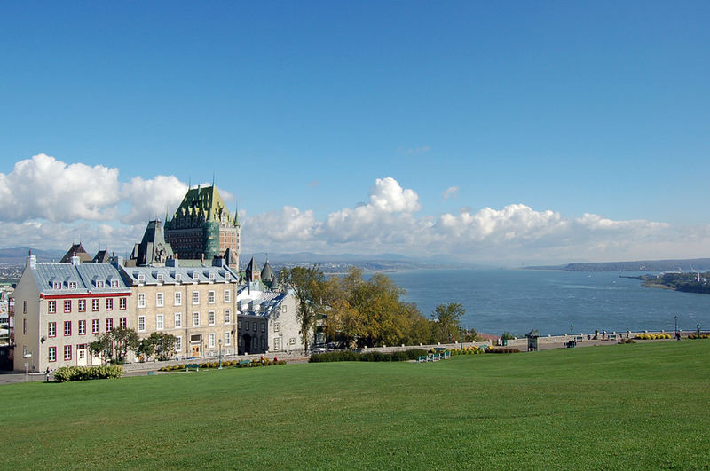 Chateau Frontenac und der St. Lawrence-Strom