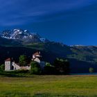 chateau in the alps