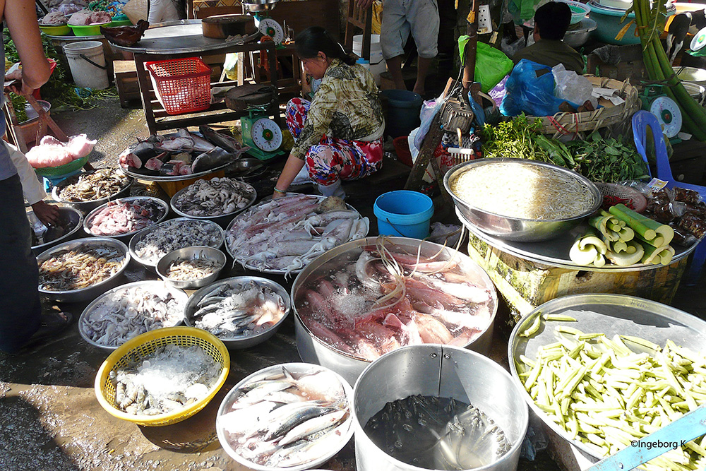 Chau Doc - Markt - 2 - Fischmarkt