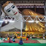 Chauk Htat Gyi Reclining Buddha Image in Rangoon