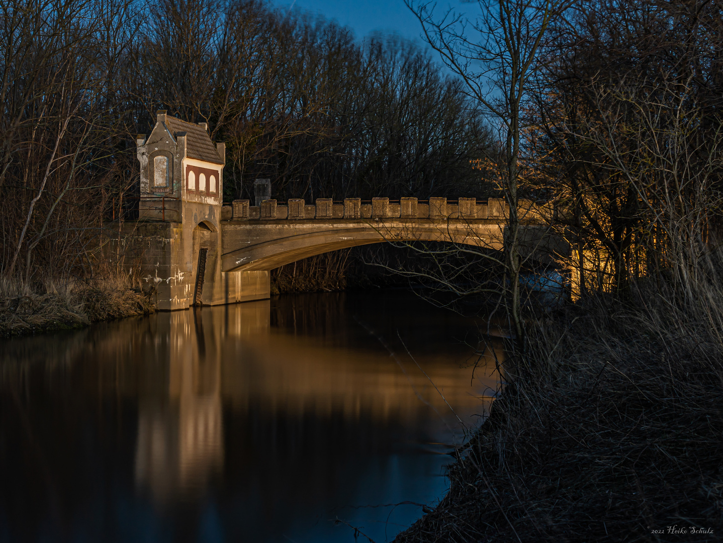 Chausseebrücke mit Windenhaus Neugattersleben