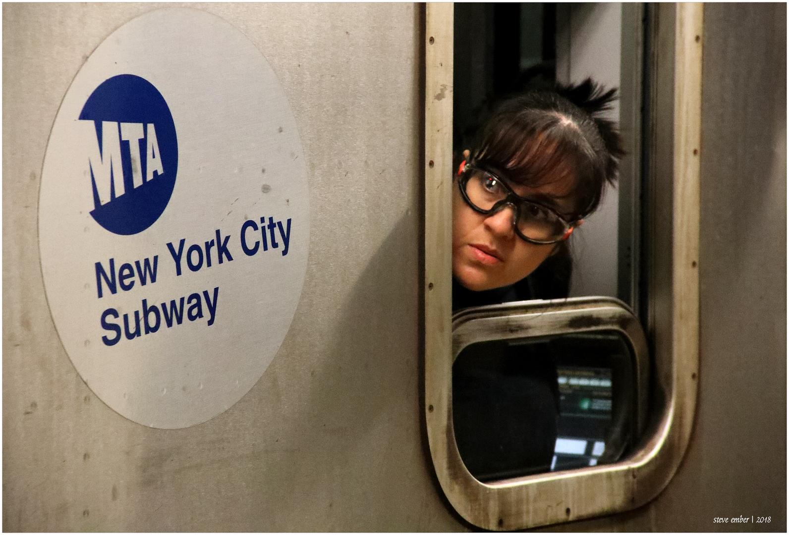 Checking Her Train