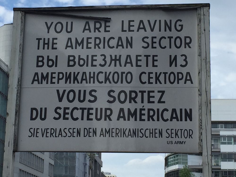 Checkpoint Charlie ...