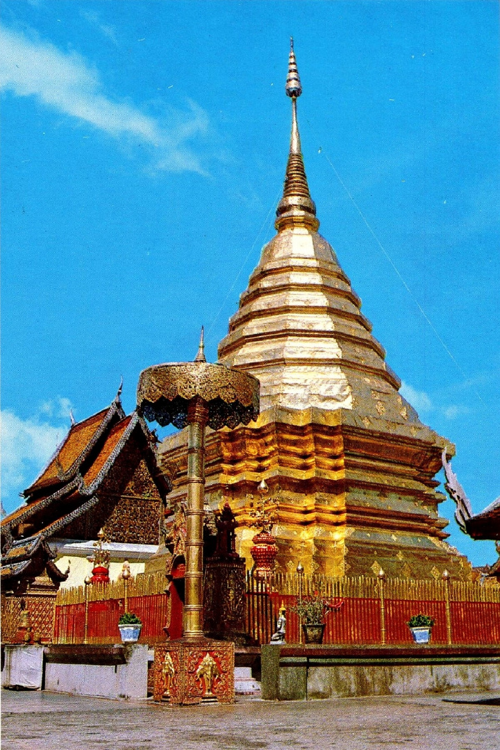 Chedi Wat Phrathat Doi Suthep Chiang Mai Province