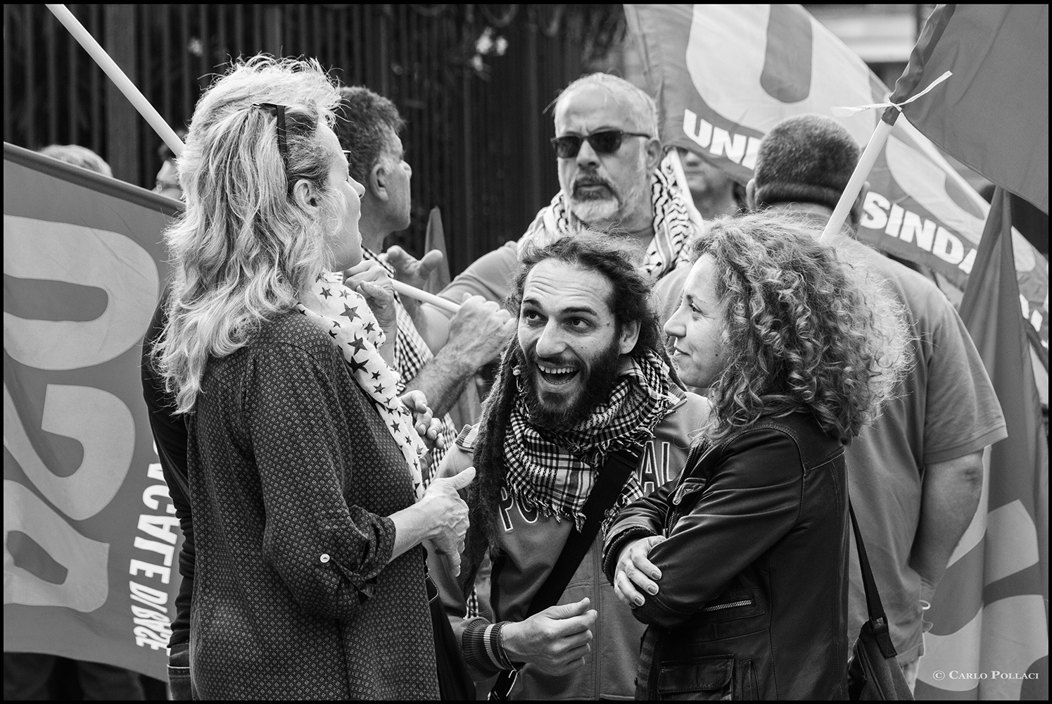 Cheerful people the sky helps them.