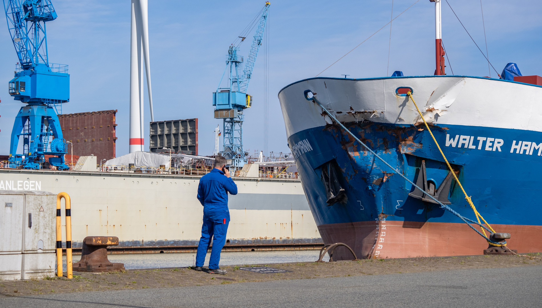 Chef warst du gestern noch mit dem Schiff unterwegs